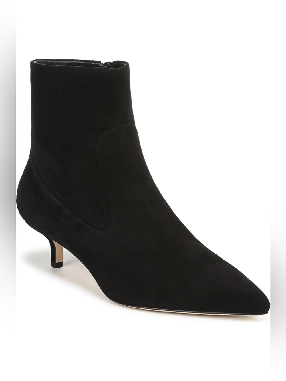 NWB Veronica Beard Black Suede Laidie Kitten Heel Bootie